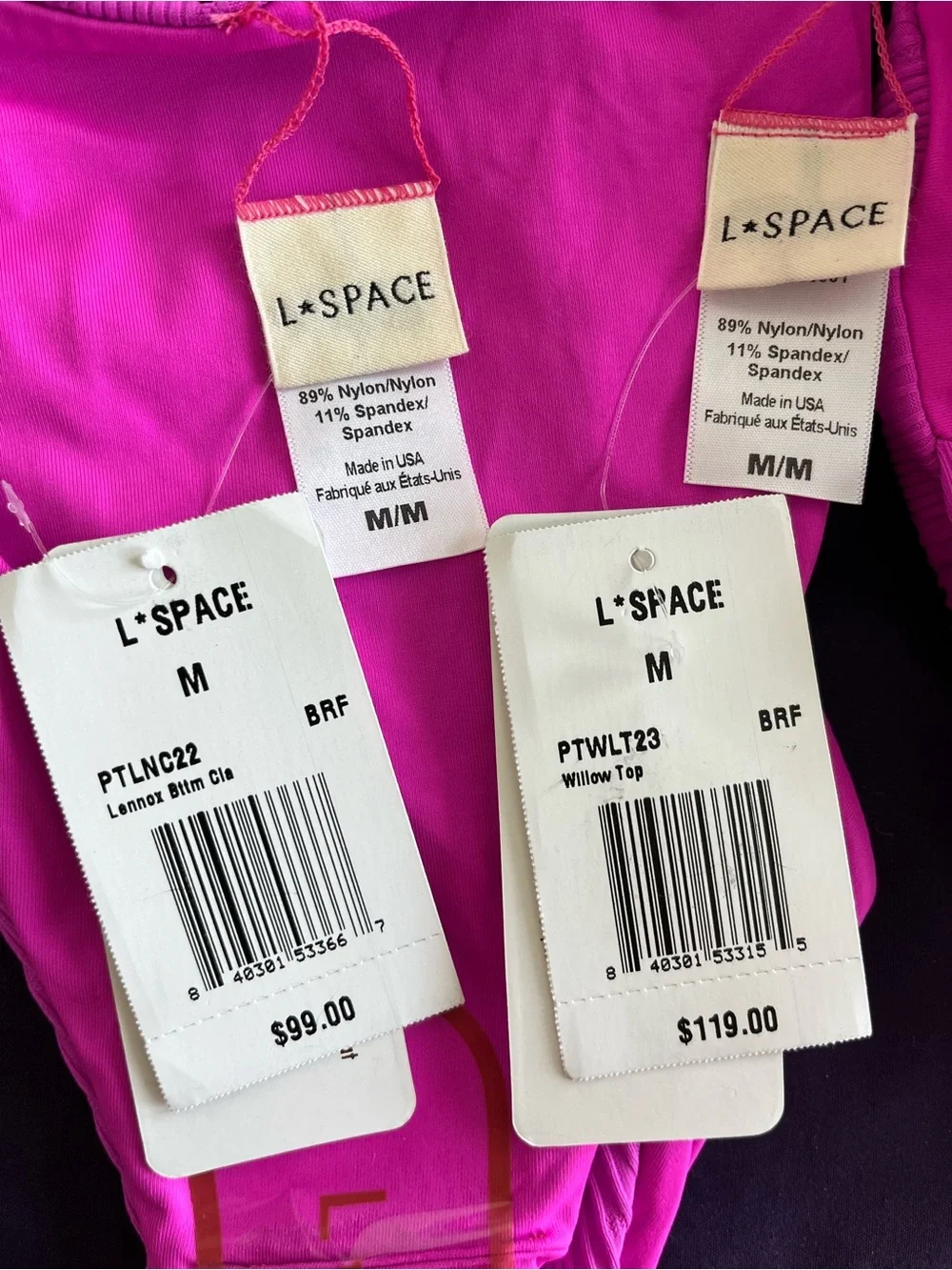 L*Space Bikini Set Willow Bikini Top & Lennox Bikini Bottoms - Medium Swimwear